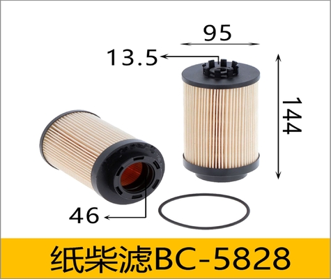 SN70316 10289138 Escavadeira Filtro de Combustível PU1059/2x Filtro de Núcleo de Papel de Combustível