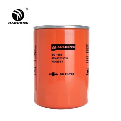 Filtro de óleo resistente de alta temperatura KSH103-1 689-36703021 da máquina escavadora da grande capacidade para a proteção do motor de KATO 130mm