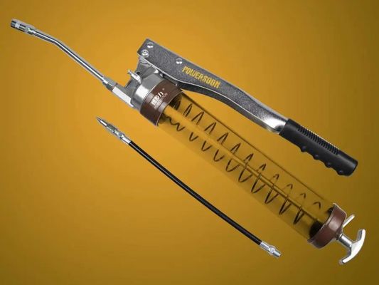 A boca transparente da bomba de Rod Hand Grease Gun Hand dá forma à operação simples